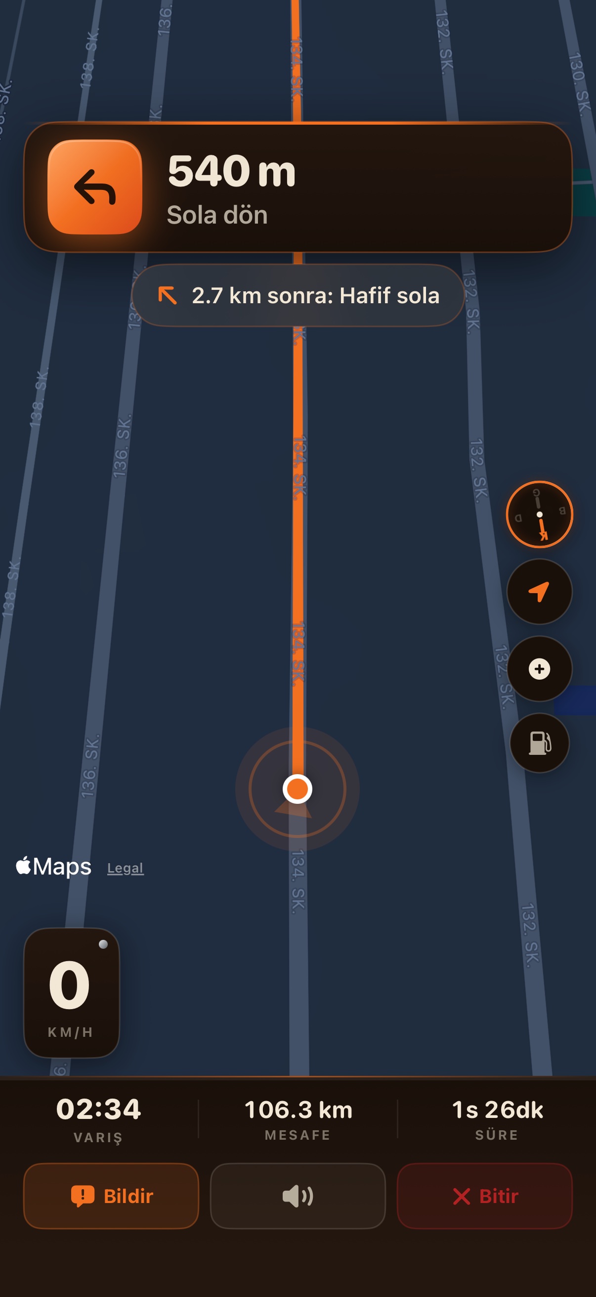 Radarlar Aktif Navigasyon — Motosiklet Modu